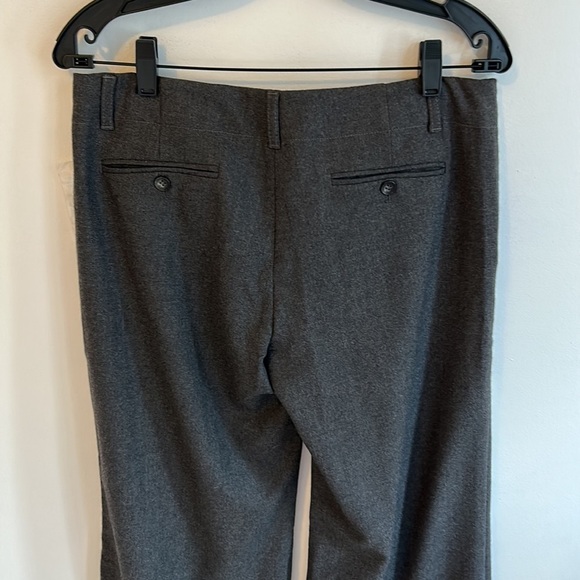 Theory Arthur Wide Leg Wool Trousers Heather Gray - Picture 4 of 9